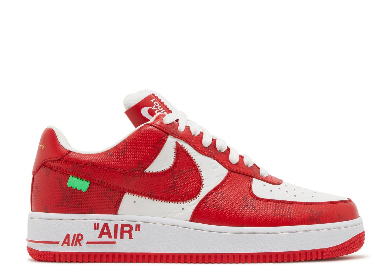 LOUIS VUITTON X AIR FORCE 1 WHITE SNEAKERS BY VIRGIL SIZE: US11