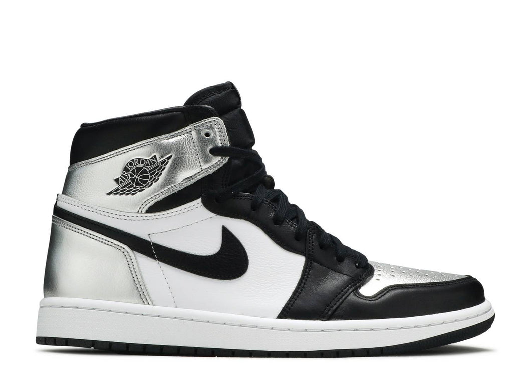 Air Jordan 1 WMNS Retro High Silver Toe Metallic Silver